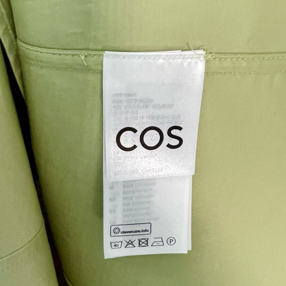 COS women’s pale lime green cotton swing dress. Size 2. NWT. - Picture 4 of 11